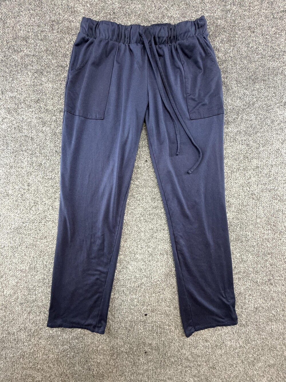 Lucky Brand Pants Womens Small Blue Jersey Sweatpants Drawstring Elastic Waist